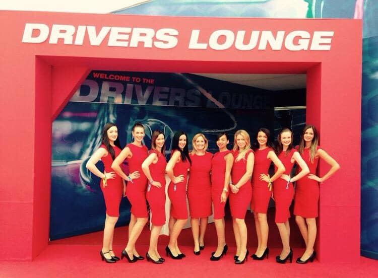 Silverstone drivers lounge hospitality by aesthetics