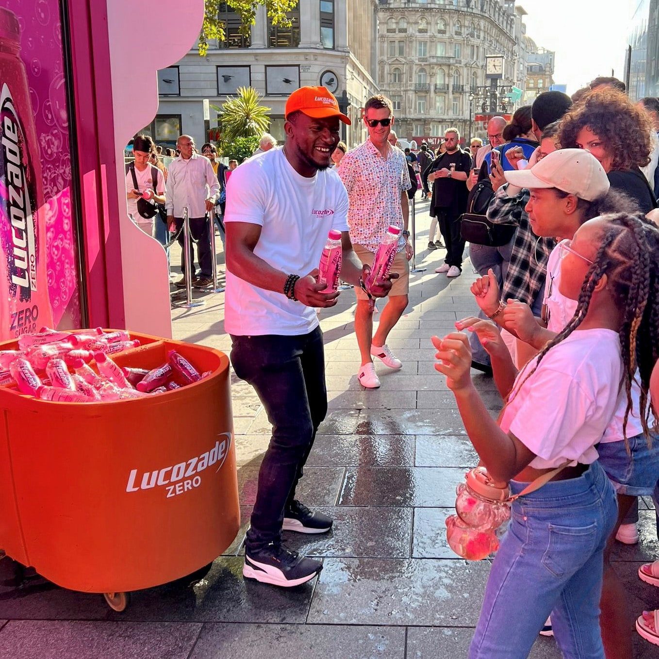 lucozade promotional event