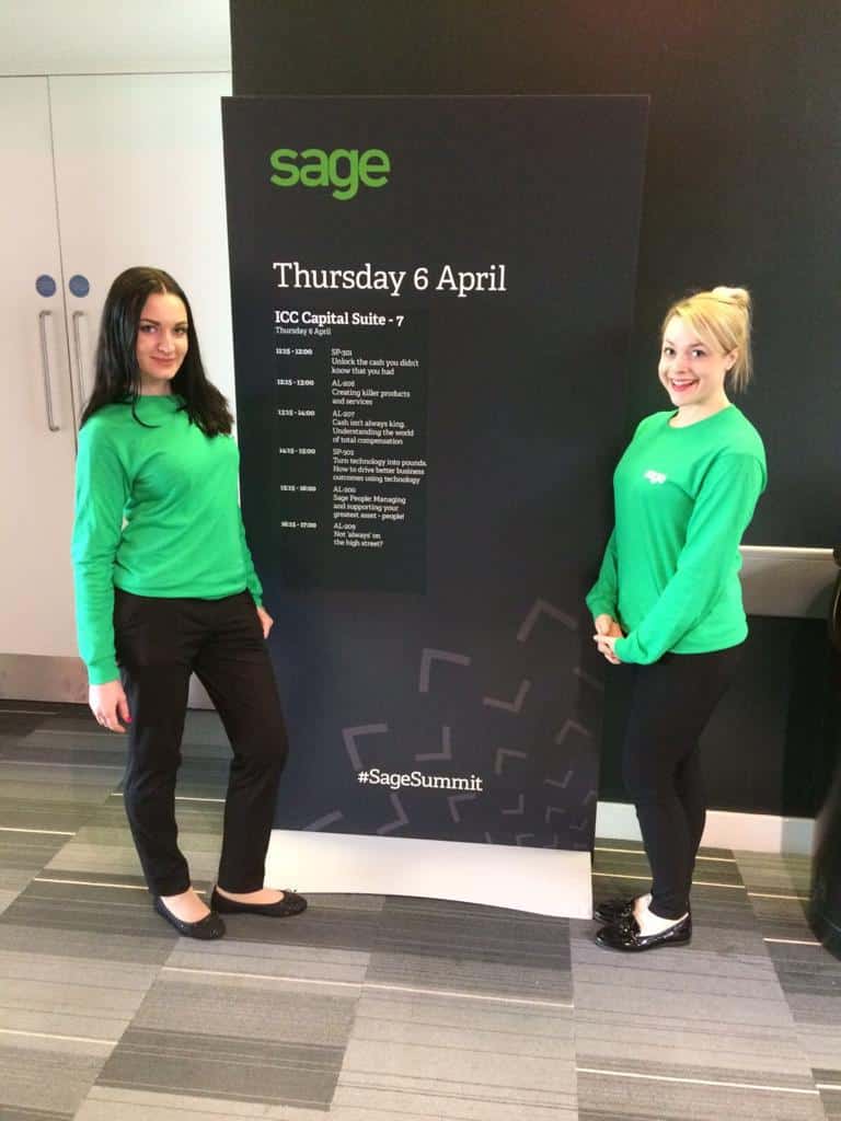 Sage Summit UK hospitality staff